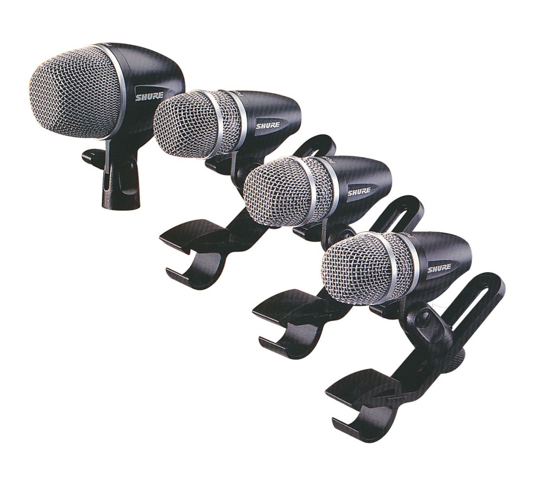  Shure PGDMK4 4 piece drum microphone kit 